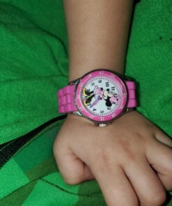 Accutime Kids Disney Mickey Mouse Minnie Mouse Analog Quartz Time Teacher Wrist Watch for Toddlers, Boys & Girls to Learn How to Tell Time Minnie Pink 28 71wkpSN4IQL