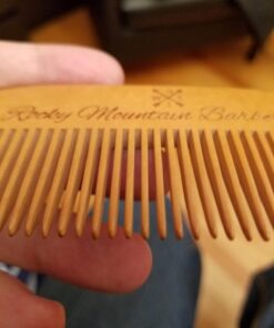 Hair Comb - Wood with Anti-Static & No Snag Handmade Brush for Beard, Head Hair, Mustache with Design in Gift Box 43 71wkzzZ rL