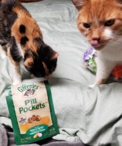 FELINE GREENIES PILL POCKETS for Cats Natural Soft Cat Treats, Chicken Flavor, 1.6 oz. Pack (45 Treats) 1.6 Ounce (Pack of 1) 41 71wl75YS17L