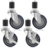 GRIDMANN 4 inch Caster Wheel Set for Commercial Kitchen Prep Tables, 2 Wheels with Brakes, 2 Without Brakes 32 71wl9nV46pL 5
