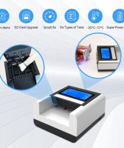 Counterfeit Bill Detector, Rechargeable, 4 Way Direction USD & EUR Bill Checker Machine, with Infrared, Magnetic and Ultraviolet Sensors, Easy Pass/Fail Indicator Portable Rechargeable white 8 71wlwC9P2GL