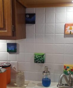 SL crafts Mini Stretched Canvas 4"X4" (1 Pack of 6 Mini Canvases) 23 71wmBM3K4kL