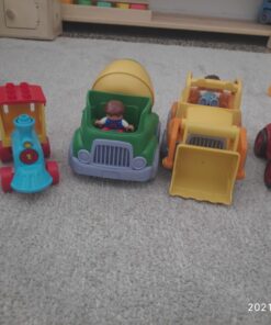 Green Toys Construction Vehicle Set, 3-Pack - Pretend Play, Motor Skills, Kids Toy Vehicles. No BPA, phthalates, PVC. Dishwasher Safe, Recycled Plastic, Made in USA. 32 71wmGSQlL