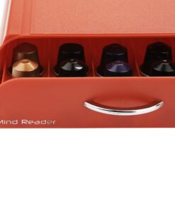 Mind Reader 50 Capacity Nespresso Capsule, 24 Capacity Vertuoline Coffee Pod Storage Drawer Organizer, Red 9.21 x 15.94 x 2.36 20 71wmSTIfSPL