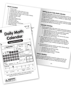 EAI Education Daily Math Calendar Pocket Chart, 35" x 35" 15 71wmmSXjo3L