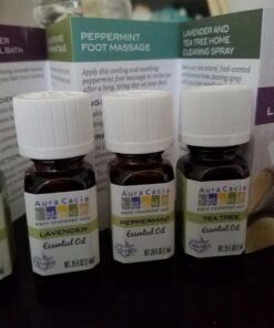 Aura Cacia Discover Essential Oils Kit, 4-Pack, Lavender, Eucalyptus, Peppermint & Tea Tree Oils, Excellent Starter Set Essential Oils Kit: Eucalyptus/Lavender/Peppermint/Tea Tree 49 71wmofT7EWL
