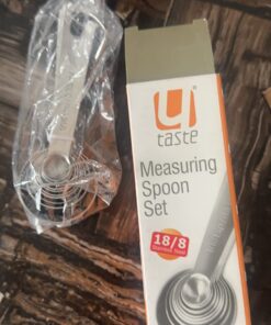 Measuring Spoons: U-Taste 18/8 Stainless Steel Spoons Set of 9 Piece: 1/16 tsp, 1/8 tsp, 1/4 tsp, 1/3 tsp, 1/2 tsp, 3/4 tsp, 1 tsp, 1/2 tbsp & 1 tbsp Dry and Liquid Ingredients XS-9 pcs 35 71wnWkzSeoL