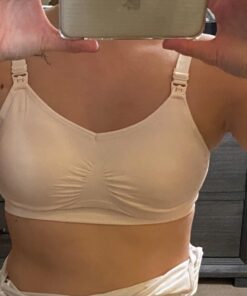 HOFISH 3PACK Full Bust Seamless Nursing Maternity Bras Bralette S-XXL with Extra Bra Extenders & Clips Medium Blackbeigepink 67 71wpLbELufL