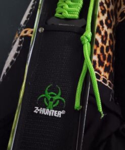 Z-Hunter – Fixed Blade Survival Knife – Partially Serrated Black Steel Blade with Sawback, Full Tang, Green Cord Wrapped Handle w/Lanyard, Nylon Sheath, Outdoor, Hunt, Camp, Hike, Survival, ZB-103 27 71wpUI1wlaL
