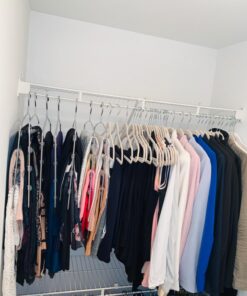 Home-it Premium Velvet Hangers 50 Pack - Ivory Suit Hangers Non-Slip - Heavy duty Clothes Hangers for Closet, Jacket, Shirt, Pants and Suit, Hook Swivel 360 - Ultra Thin 39 71wqDboFqpL