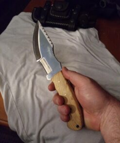 Ottoza Handmade D2 Steel Tracker Knife - Survival Knife - Camping Knife - Outdoor Knife - D2 Tools Steel Hunting Knife with Sheath Horizontal Carry Fixed Blade Knife No:116 Classic 50 71wqUA1qgSL