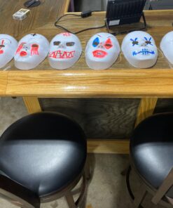 FX Lot of 24 Masks White Plastic Full Face Decorating Craft Halloween School 33 71wrC1eVZBL