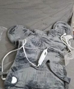 RENPHO Weighted Heating Pad for Back Pain Relief, FSA HSA Eligible, Electric Heat Pads for Neck and Shoulders, Fast-Heating, Auto Shut Off, Christmas Gifts for Women Men Mom Dad, ETL Certified, Gray A-gray-24"x33'' 35 71wtMvqcQAL