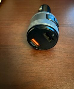 IMDEN Bluetooth 5.0 FM Transmitter for Car, 3.0 Wireless Bluetooth FM Radio Adapter Music Player FM Transmitter/Car Kit with Hands-Free Calling and 2 USB Ports Charger Support USB Drive black 49 71wtdo280AL