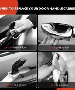 A-Premium Outside Door Handle Carrier Compatible with BMW E53 X5 2000-2006, Front Left Driver Side, Replace# 51218243615 Front Driver(LH) 14 71wulqN0rpL