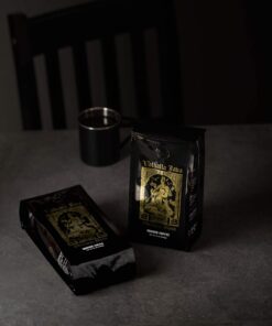 Death Wish Coffee Valhalla Java Odinforce Blend - Ground Dark Roast - Extra Kick of Caffeine- Arabica & Robusta Coffee Beans - Dark Roast Coffee - 2 Bags (12oz.) 22 71wvO6fb PL