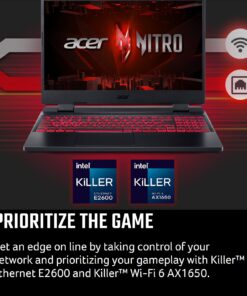 Acer Nitro 5 AN515-58-57Y8 Gaming Laptop | Intel Core i5-12500H | NVIDIA GeForce RTX 3050 Ti Laptop GPU | 15.6" FHD 144Hz IPS Display | 16GB DDR4 | 512GB Gen 4 SSD | Killer Wi-Fi 6 | Backlit Keyboard i5-12500H / RTX3050Ti 52 71wvxzg7xzL 1