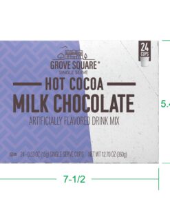 Grove Square Hot Cocoa Pods, Milk Chocolate, Single Serve (Pack of 24) (Packaging May Vary) Hot Cocoa Milk Chocolate Pods 20 71wwTzc4GZL