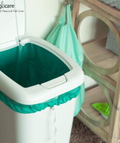 Kanga Care Seam Sealed Drawstring Reusable Diaper Pail Liner Large Barrel Shape 26" Height x 51" top x 33" Base | Aquarius 16 71wwpptytLL