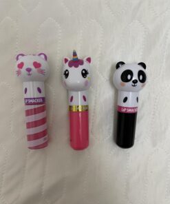 Lip Smacker Lippy Pals Flavored Lip Balm | Unicorn, Bunny, Llama | Clear Matte | for Kids Stocking Stuffer Christmas Gift | Set of 3 Foxy Apple / Hoppy Carrot Cake / Straw-Ma Llama Berry 0.28 19 71wwzSrUSvL