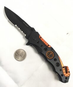 NDZ Performance TAC-Force Spring Assisted Opening EMT EMS Orange Rescue Folding Pocket Knife New 51 71wxZfrOPL