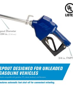 GPI M-180S Fuel Transfer Pump with Filter Kit, 18 GPM, 12-VDC, Automatic Shut-Off Nozzle, 12' Hose, 18' Power Cord (110612-02) M-180S-AU/Filter Automatic Nozzle & Filter 14 71wybzlzVCL