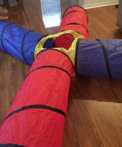 POCO DIVO 4-Way Tunnel Pop-up Fun Junction Set 8 Feet Toy Tent Kids Play Tube 29 71wyfOxDH5L