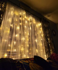 Twinkle Star 300 LED Window Curtain String Lights Wedding Party Home Garden Bedroom Outdoor Indoor Wall Decorations, Warm White *Warm white 31 71wyokFWdXL