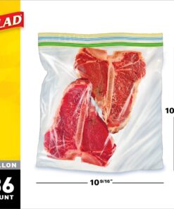 Glad Zipper Bags, 36 Count, Pack of 3 Gallon Freezer Bags 36 Count (Pack of 3) 9 71wz1eAfRhL