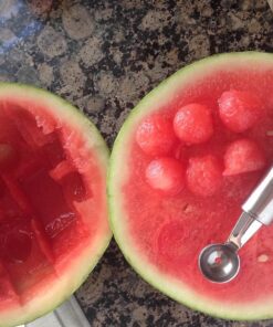 BCI Watermelon Slicer Corer Cutter Knife Tongs with Silicon Handle and Two Headed Melon Baller Set 45 71wzBICeR8L