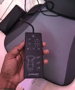 Snailax Shiatsu Massage Cushion with Heat Massage Chair Pad Kneading Back Massager for Home Office Seat use Black SL-256 40 71wzjQ7tIXL