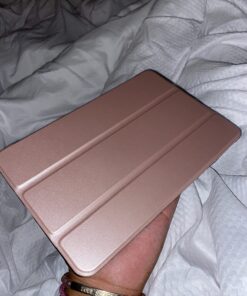 MoKo Case Fit iPad Mini 5 2019 (5th Generation 7.9-inch) iPad Mini 4, Slim Smart Shell Stand Folio Protective Cover with Soft TPU Translucent Frosted Back, Auto Wake/Sleep - Rose Gold 59 71wzpeJyfBL