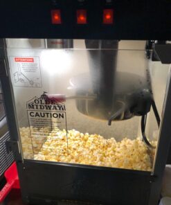 Olde Midway Bar Style Popcorn Machine Maker Popper with 8-Ounce Kettle - Black 8 oz. Kettle 46 71wzzvC lL