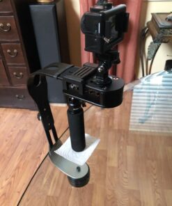 The Official Roxant Pro Video Camera Stabilizer Limited Edition (Midnight Black) with Low Profile Handle for GoPro, Smartphone, Canon, Nikon - or Any Camera up to 2.1 lbs. - Comes with Phone Clamp. 33 71x DkUBquL