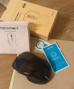 TECKNET Wireless Mouse, 2.4G Ergonomic Optical Mouse, Computer Mouse for Laptop, PC, Computer, Chromebook, Notebook, 6 Buttons, 24 Months Battery Life, 2600 DPI, 5 Adjustment Levels 29 71x0RbfcVnL