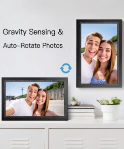 Digital Picture Frame 15.6 Inch Large Digital Photo Frame with 1920 * 1080 IPS Full HD Touchscreen, Humblestead 32GB WiFi Smart Frame Share Photos and Videos via AiMOR App, Wall Mountable 15.6 Inch Touch Screen 14 71x0T8pfBgL