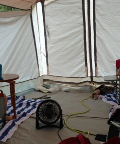 Wenzel Klondike 8 Person Water Resistant Tent with Convertible Screen Room for Family Camping Grey/Taupe 55 71x0n8ikQL