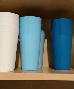 US Acrylic Newport 20 ounce Unbreakable Plastic Stackable Water Tumblers in Blue Sky | Set of 12 Drinking Cups | Reusable, BPA-free, Made in the USA, Top-rack Dishwasher and Microwave Safe 20-ounce 35 71x2X7W6VL