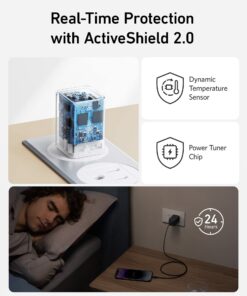 Anker 47W USB C Charger (Nano 3), 2 Port Compact Foldable GaN Fast Charger for iPhone 15/15 Plus/15 Pro/15 Pro Max/14, Galaxy, Pixel 4/3, iPad/iPad Mini (Cable Not Included) - White White 12 71x2bmTO1nL