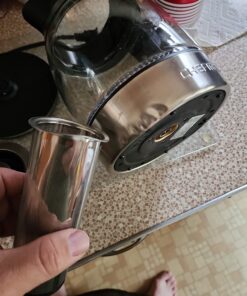 Chefman Electric Kettle with Temperature Control, 5 Presets LED Indicator Lights, Removable Tea Infuser, Glass Tea Kettle & Hot Water Boiler, 360° Swivel Base, BPA Free, Stainless Steel, 1.8 Liters 1.8L - Temperature Control 47 71x3J53l20L