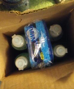 Dawn Ultra Dishwashing Liquid Dish Soap (4x19.4 Fl oz) + Non-Scratch Sponge (2 Count), Original Scent 77.60 Fl Oz (Pack of 1) 37 71x3UuurC1L