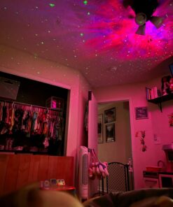 SunTime Star Projector Galaxy Night Light - Astronaut Starry Nebula Ceiling LED Lamp with Timer and Remote, Gift for Kids Adults for Bedroom, Christmas, Birthdays, Valentine's Day etc. White 36 71x5XAZkCYL