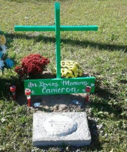 GiftsForYouNow Personalized Memorial Resin Garden Stone for Loved One, 11.5 x 8.25 x 2.5 Inches Large Round 20 71x5pgslNRL