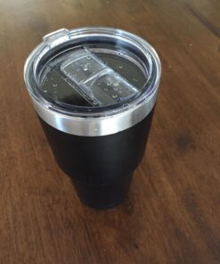 OverlordInc 30 oz Tumbler Lids, Fits for YETI Rambler, Ozark Trail, Rtic and More, Spill-proof Splash Resistant Lids Covers for Tumblers Cups (1 pack, Clear) 11 71x60r FMnL