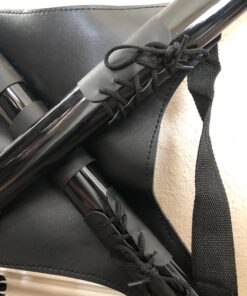 Ace Martial Arts Supply Leonardo Dual Ninja Swords with Back Carrying Scabbard 41 71x7fIcE L