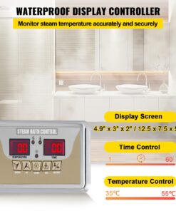 Happybuy Steam Generator 9KW Steam Showers 220V-240V Sauna Steam Generator with Programmable Controller for Home SPA Bathroom Hotel Shower Steam(Controller Not Contain Battery) 9KW-2 18 71x8r8NbPhL