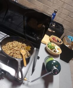 Lodge Seasoned Cast Iron 5 Piece Bundle. 10.5" Griddle, 8" Skillet, 10.25" Skillet, 10.25" Dutch Oven, and 10.25" Lid,Black 42 71x9OJGaqiL