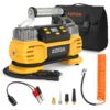 AstroAI Portable 160 PSI Heavy Duty Tire Inflator Pump with Screen, Dual Cylinders & Dual Motors, Dual Power Air Compressor for SUVs, RVs, ORVs, Trucks, Cars, Air Mattresses, etc., Auto Off, LED Light 1-yellow 10 71x9bAGMW7L