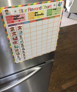 Kanru Behavior Chart for Kids at Home, Magnetic Reward Chart, Responsibility Chart, Chore Chart, Star Chart, Accommodate 1-3 Kids (for Home Use) 27 71x9jrKDoFL