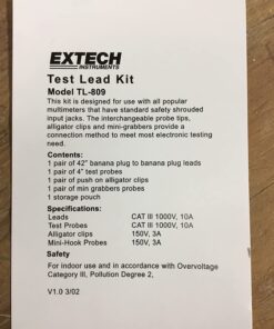 Extech TL809 Electronic Test Lead Kit, Black 35 71xAFLhsRUL